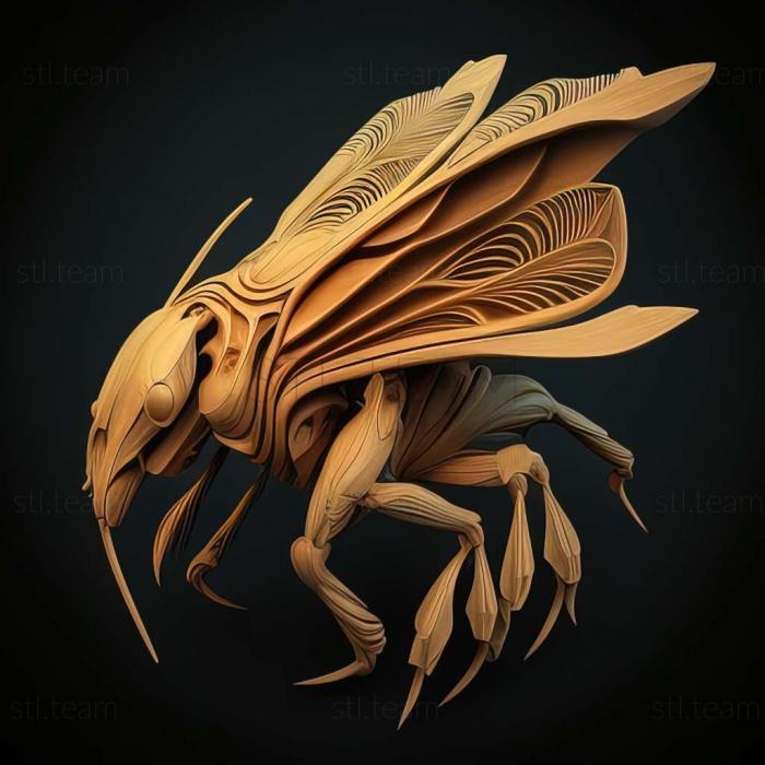 3D model Lesteva fasciata (STL)